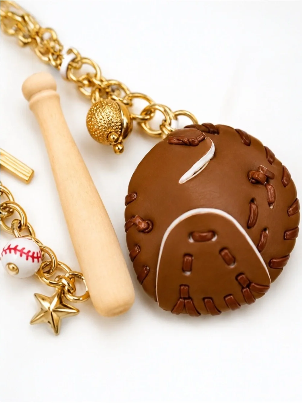 Eye Candy Los Angeles Baseball Bag Charm Keychain - NEW